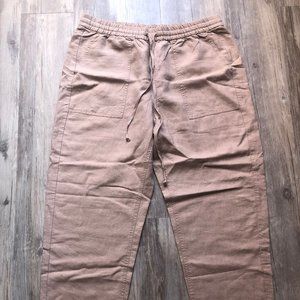 J. Crew Linen Cropped Pants